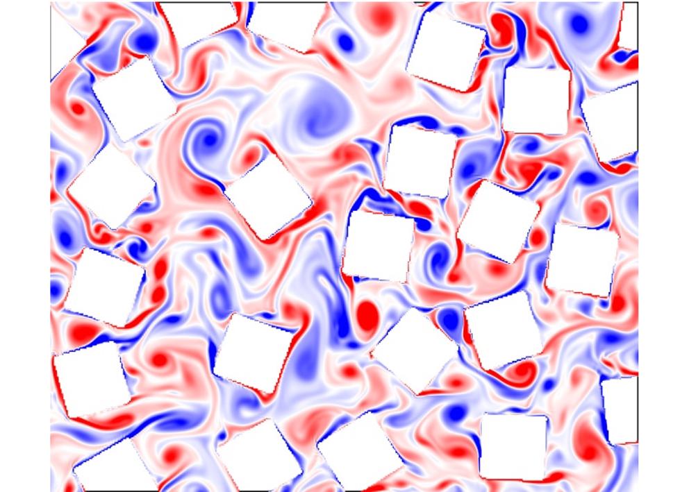 Vortex shedding in high-Re porous media